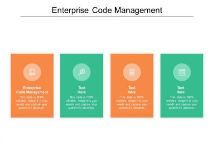 Enterprise code management ppt powerpoint presentation layouts shapes cpb