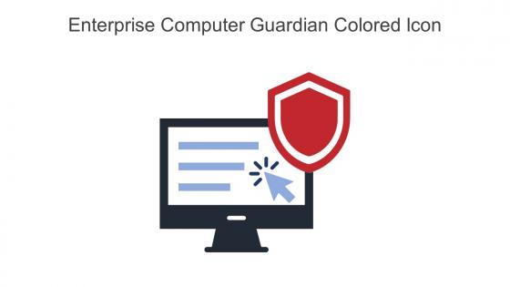 Enterprise Computer Guardian Colored Icon In Powerpoint Pptx Png And Editable Eps Format