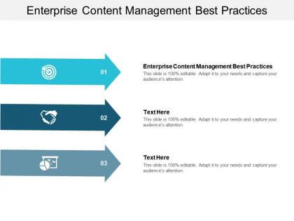 Enterprise content management best practices ppt powerpoint presentation portfolio summary cpb