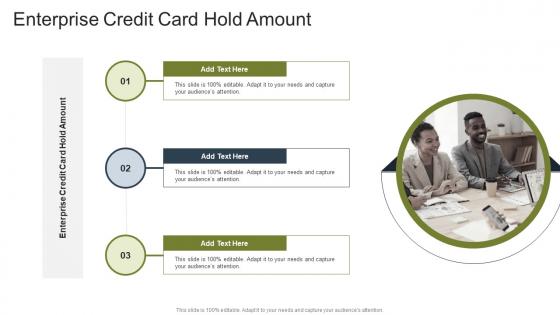Enterprise Credit Card Hold Amount In Powerpoint And Google Slides Cpb