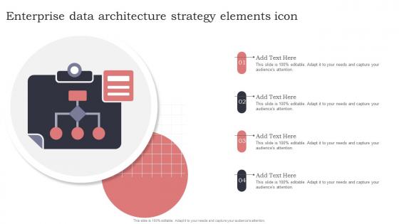 Enterprise Data Architecture Strategy Elements Icon