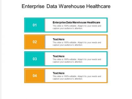 Enterprise data warehouse healthcare ppt powerpoint presentation ideas mockup cpb