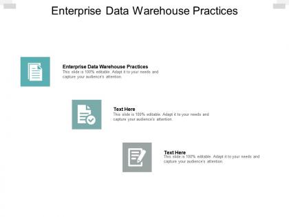 Enterprise data warehouse practices ppt powerpoint presentation file background cpb