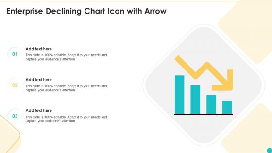 Enterprise Declining Chart Icon With Arrow