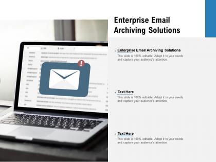 Enterprise email archiving solutions ppt powerpoint presentation gallery objects cpb