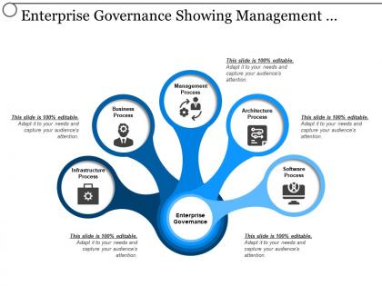 Enterprise governance showing management architecture business and infrastructure
