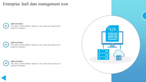 Enterprise IaaS Data Management Icon