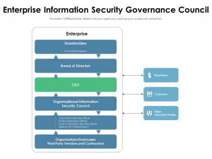 Enterprise information security governance council