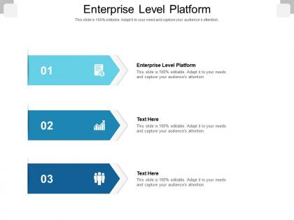 Enterprise level platform ppt powerpoint presentation infographic template designs download cpb