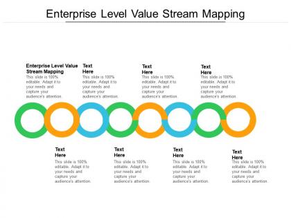 Enterprise level value stream mapping ppt powerpoint presentation model show cpb