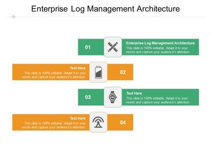 Enterprise log management architecture ppt powerpoint presentation summary graphic images cpb