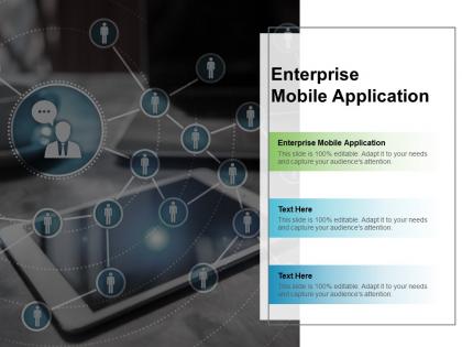 Enterprise mobile application ppt powerpoint presentation model graphics design cpb