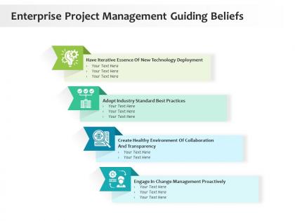 Enterprise project management guiding beliefs