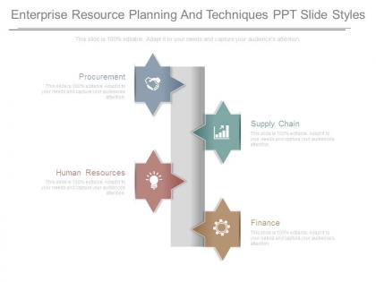 Enterprise resource planning and techniques ppt slide styles