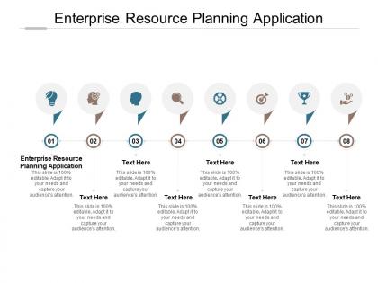 Enterprise resource planning application ppt powerpoint presentation professional graphics cpb