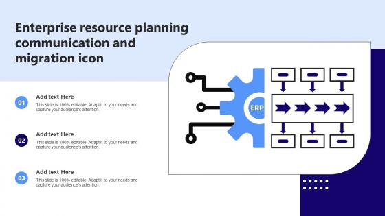 Enterprise Resource Planning Communication And Migration Icon