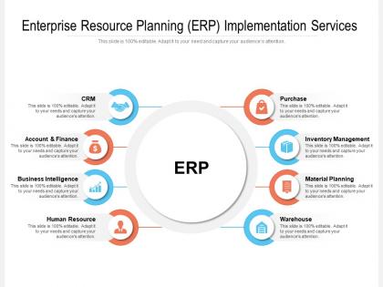 Enterprise resource planning erp implementation services