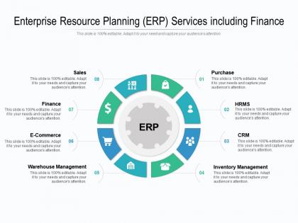 Enterprise resource planning erp services including finance