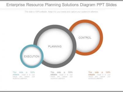 Enterprise resource planning solutions diagram ppt slides