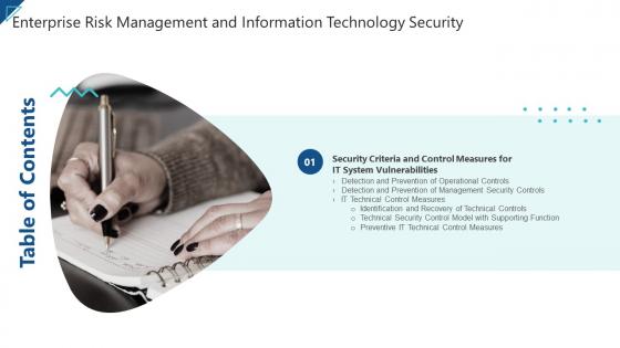 Enterprise Risk Management And Information Technology Security Table Of Contents