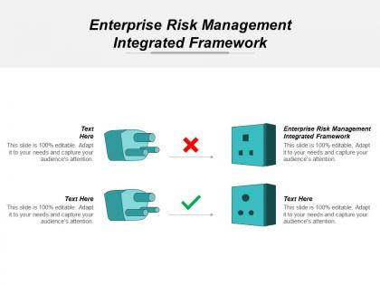 Enterprise risk management integrated framework ppt powerpoint presentation inspiration infographics cpb