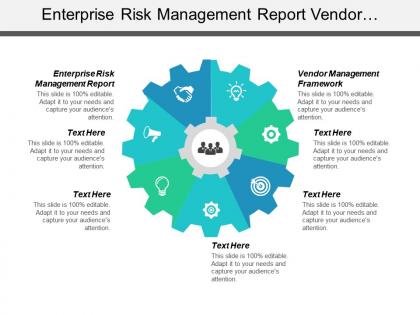 Enterprise risk management report vendor management framework sales infographic cpb