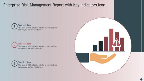 Enterprise Risk Management Report With Key Indicators Icon