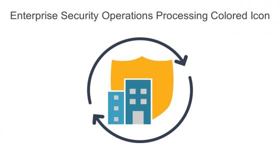 Enterprise Security Operations Processing Colored Icon In Powerpoint Pptx Png And Editable Eps Format
