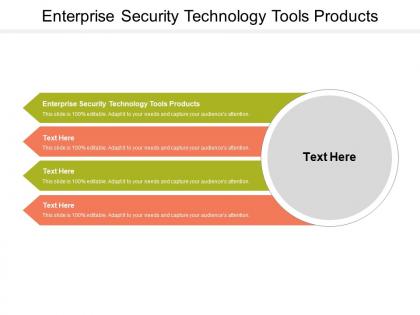 Enterprise security technology tools products ppt gallery slide download cpb