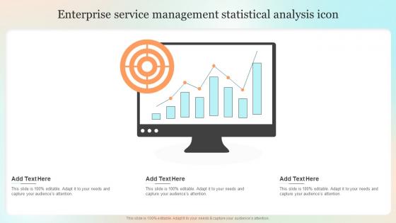 Enterprise Service Management Statistical Analysis Icon