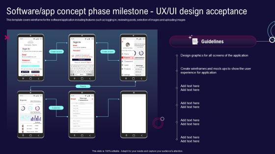 Enterprise Software Development Playbook Software App Concept Phase Milestone UX UI Design Acceptance