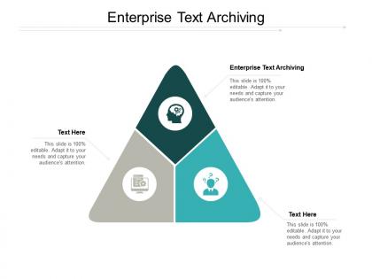 Enterprise text archiving ppt powerpoint presentation show format ideas cpb