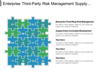 Enterprise third party risk management supply chain consultant employment cpb