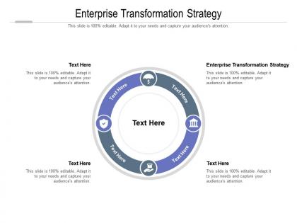 Enterprise transformation strategy ppt powerpoint presentation layouts outline cpb