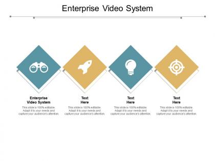 Enterprise video system ppt powerpoint presentation layouts design ideas cpb
