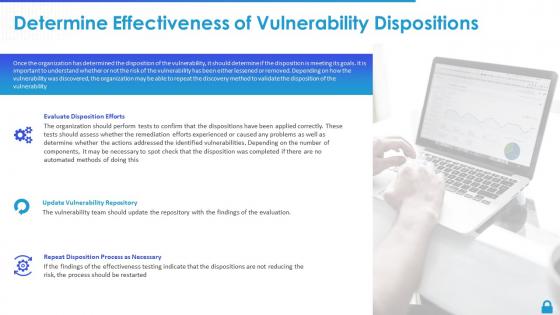 Enterprise vulnerability management determine effectiveness of vulnerability dispositions