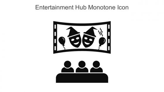 Entertainment Hub Monotone Icon In Powerpoint Pptx Png And Editable Eps Format