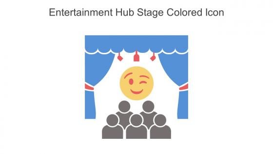 Entertainment Hub Stage Colored Icon In Powerpoint Pptx Png And Editable Eps Format
