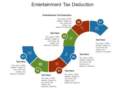Entertainment tax deduction ppt powerpoint presentation visual aids infographic template cpb