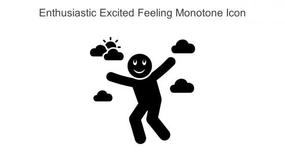 Enthusiastic Excited Feeling Monotone Icon In Powerpoint Pptx Png And Editable Eps Format