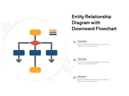 Entity relationship diagram with downward flowchart
