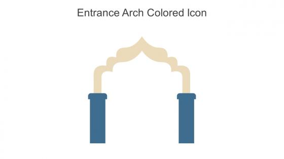 Entrance Arch Colored Icon In Powerpoint Pptx Png And Editable Eps Format