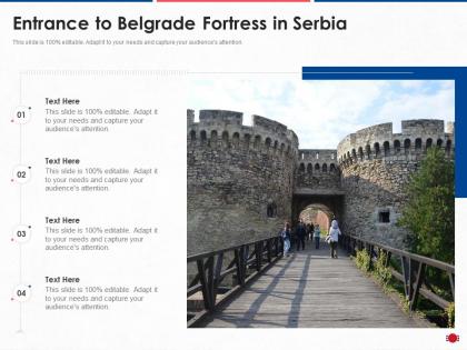 Entrance to belgrade fortress in serbia