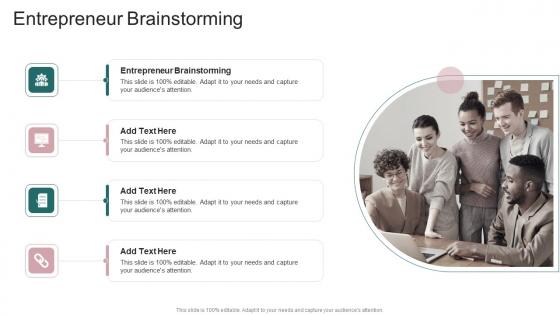 Entrepreneur Brainstorming In Powerpoint And Google Slides Cpb