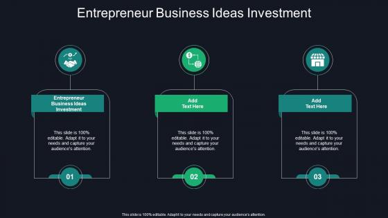 Entrepreneur Business Ideas Investment In Powerpoint And Google Slides Cpb