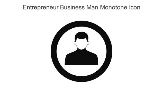 Entrepreneur Business Man Monotone Icon In Powerpoint Pptx Png And Editable Eps Format