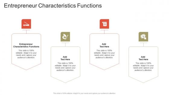 Entrepreneur Characteristics Functions In Powerpoint And Google Slides Cpb