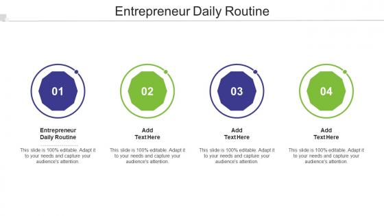 Entrepreneur Daily Routine Ppt Powerpoint Presentation Outline Files Cpb