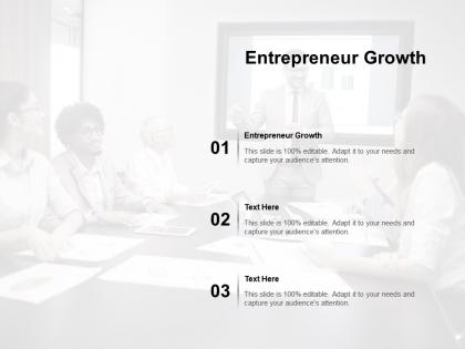 Entrepreneur growth ppt powerpoint presentation professional diagrams cpb