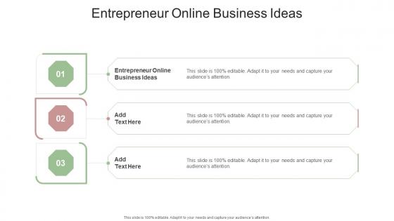 Entrepreneur Online Business Ideas In Powerpoint And Google Slides Cpb